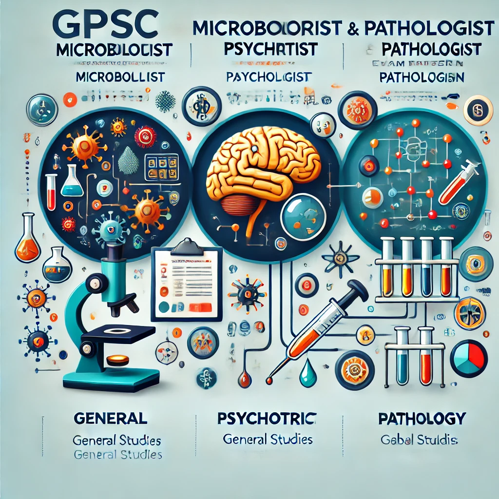 GPSC Microbiologist Psychiatrist Pathologist Syllabus & Pattern 2024