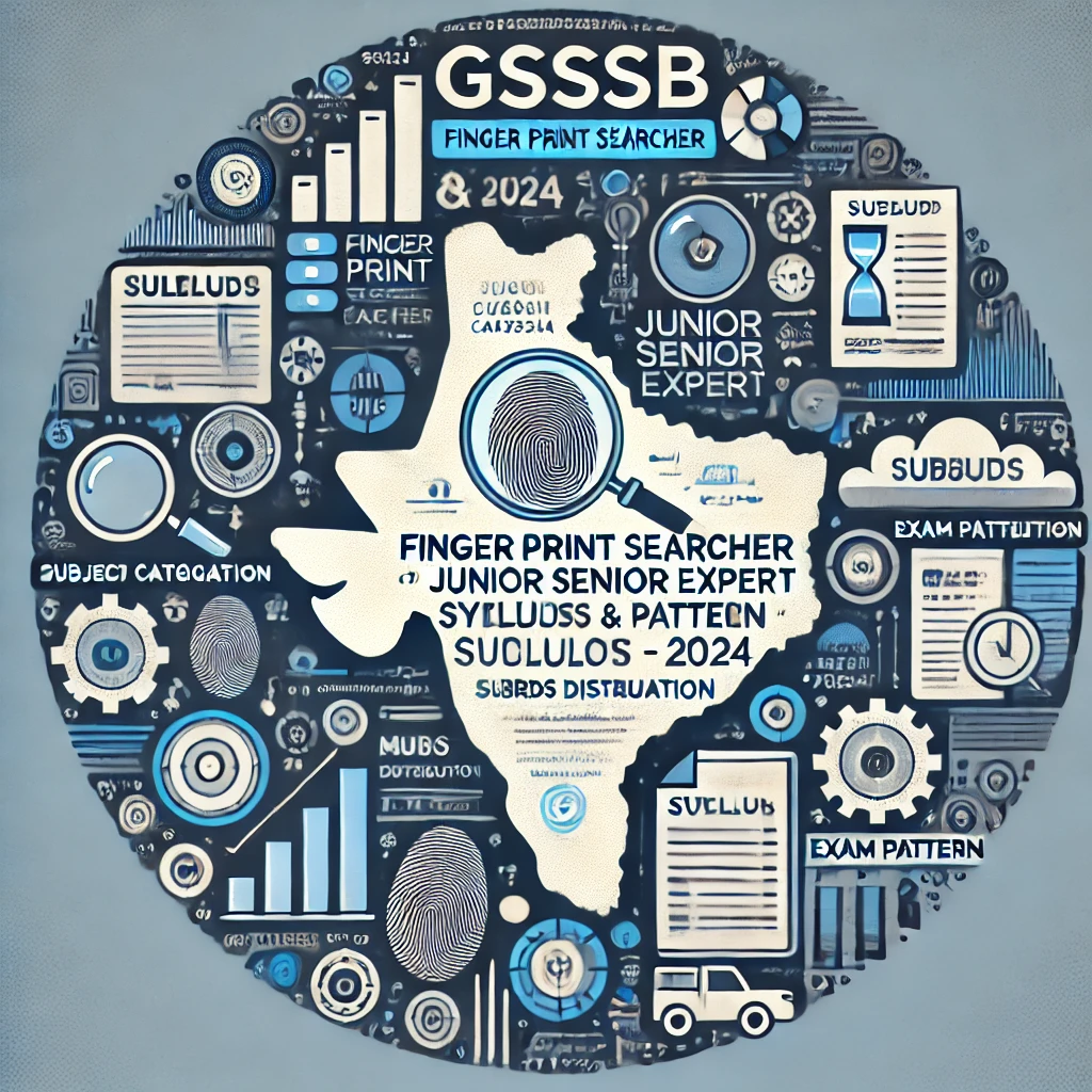 GSSSB Finger Print Searcher Junior Senior Expert Syllabus & Pattern 2024