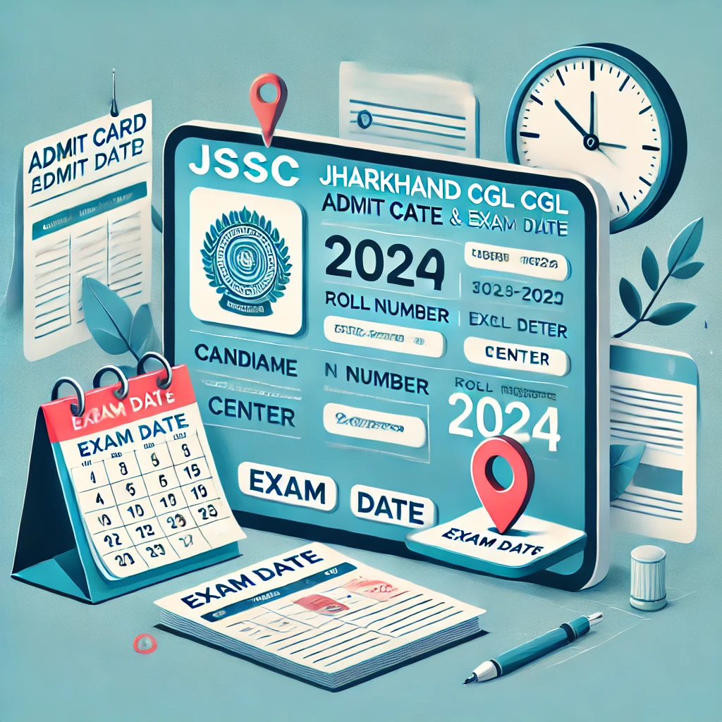 JSSC Jharkhand CGL Admit Card & Exam Date 2024 JGGLCCE-2023 Graduate Level