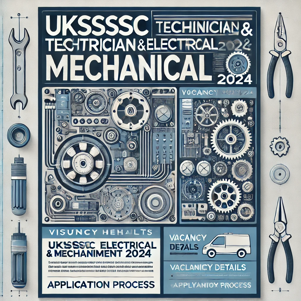 UKSSSC Technician Electrical & Mechanical (UJVN) Recruitment 2024 & Vacancy Details