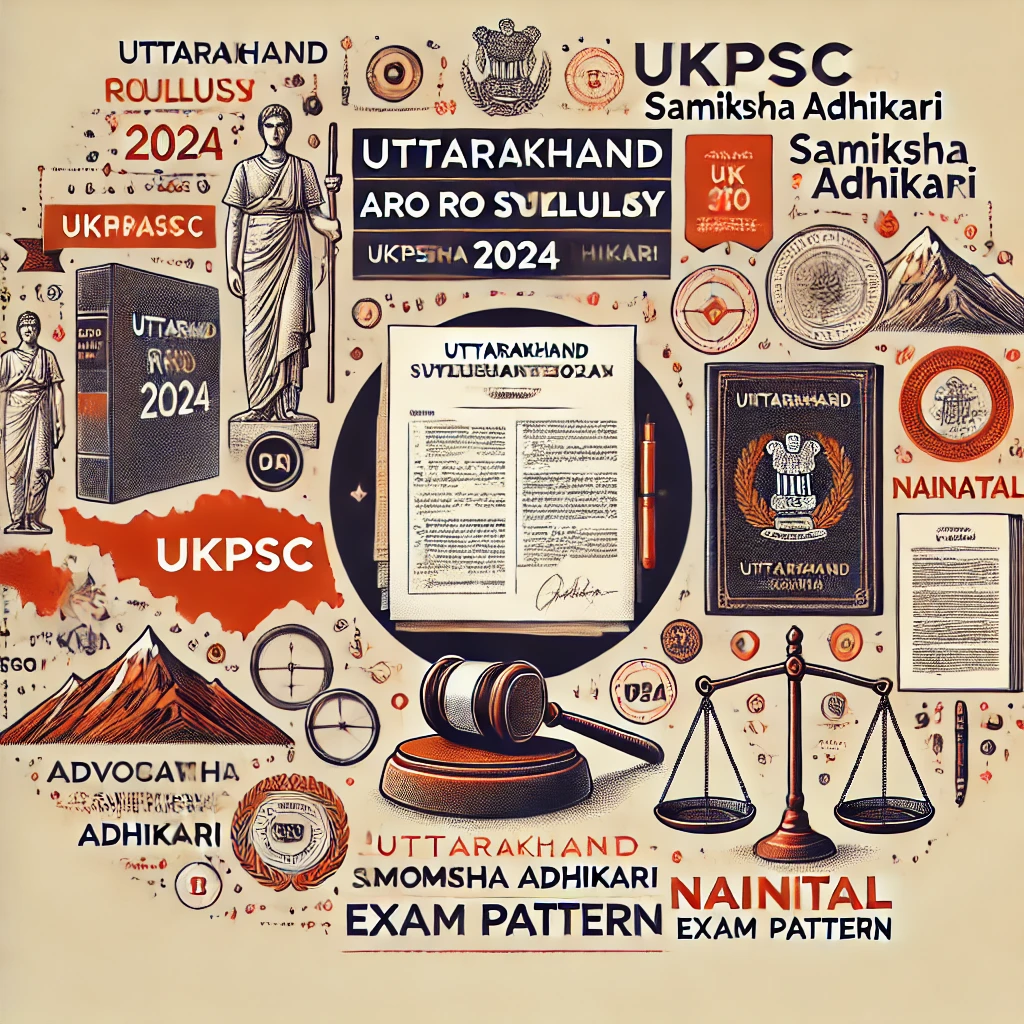 Uttarakhand ARO RO Syllabus 2024 UKPSC Samiksha Adhikari Exam Pattern [Advocate Gen. Office Nainital]