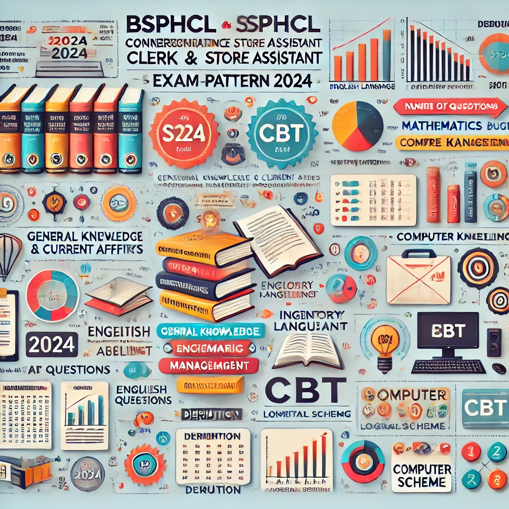 BSPHCL Correspondence Clerk & Store Assistant Syllabus & CBT Exam Pattern 2024