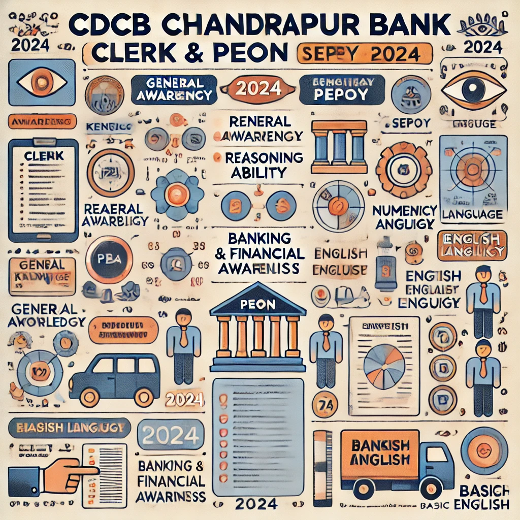 CDCB Chandrapur Bank Clerk & Peon (Sepoy) Syllabus Exam Pattern 2024