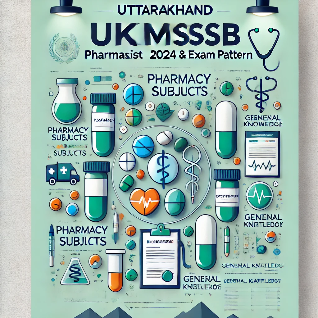 Uttarakhand (UKMSSB) Pharmacist Syllabus 2024 & Exam Pattern